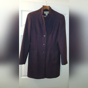 Jones New York Classic Wool Deep Red Blazer Size 10
